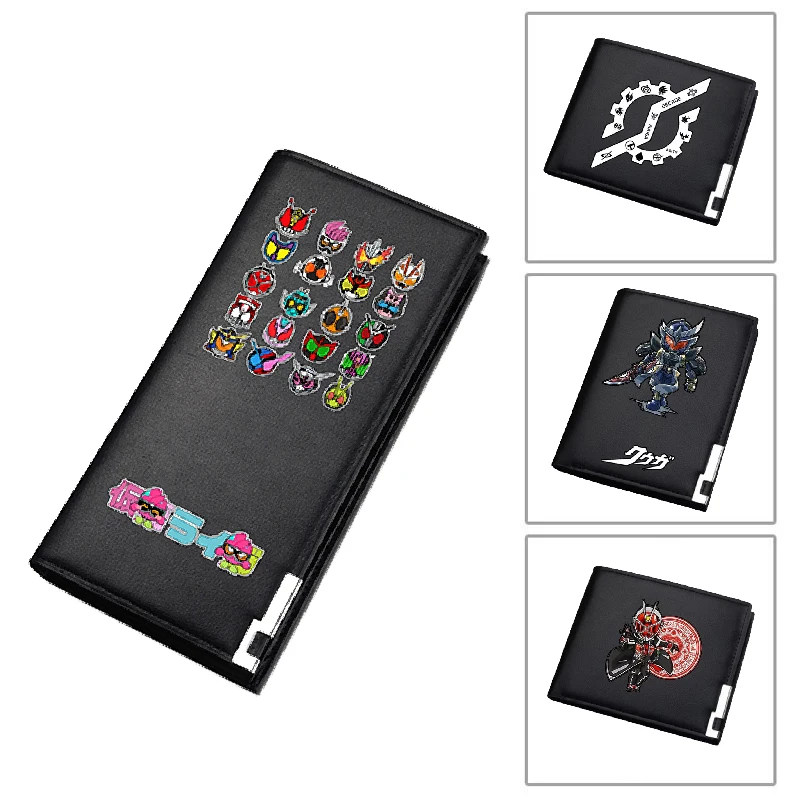 Masked Rider/Kamen Rider Kuuga Print Anime Long Purse Decade ID Card Holder Pu Leather Wallet Unisex Money Bag Coin Purse