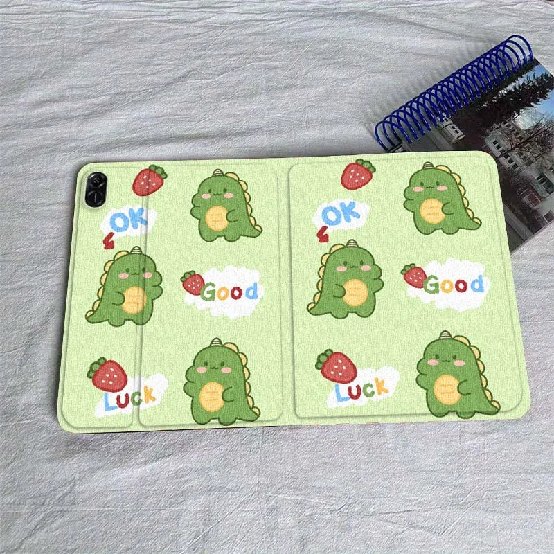 Cute anime dinosaur For Huawei MatePad Air SE Pro M6 M5 M2 T10s T5 10 11 12.6 11.5 12 X 10.8 Inch 10.1 Tablet Case
