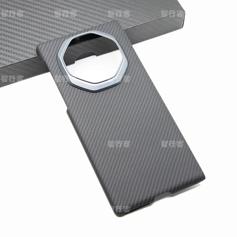 ZXKE Carbon Fiber Case For HUAWEI Mate XT Embedded Iron Sheet Magnetic Car Support Magsafe 600D Aramid Fiber Shell