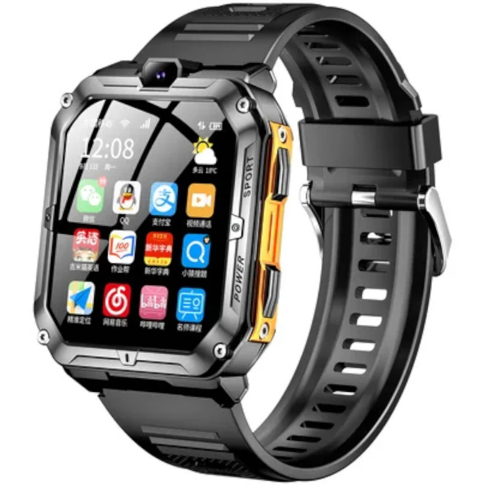 Custom Wifi GPS Camera Waterproof Red Sport Reloj Inteligente Smartwatch Sim Card 4G Android Smart Watch With Google Play