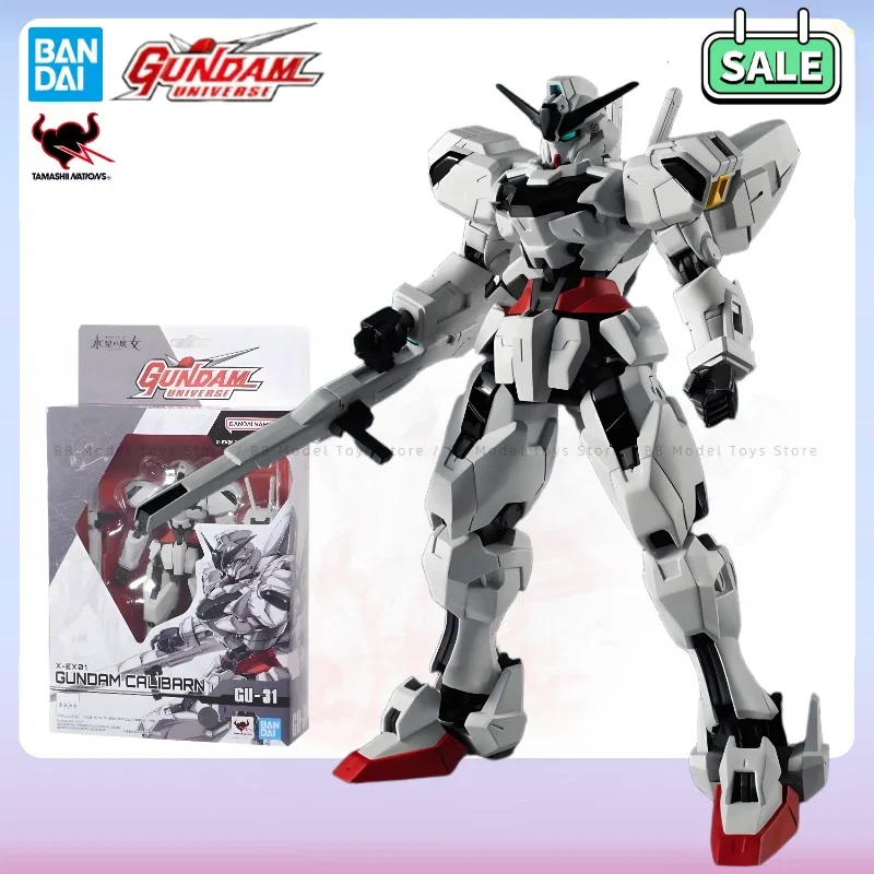 In Stock Bandai X-EX01 GUNDAM CALIBARN SUIT Anime full Action Assembly Figure Model original box Toy Gifts for kids