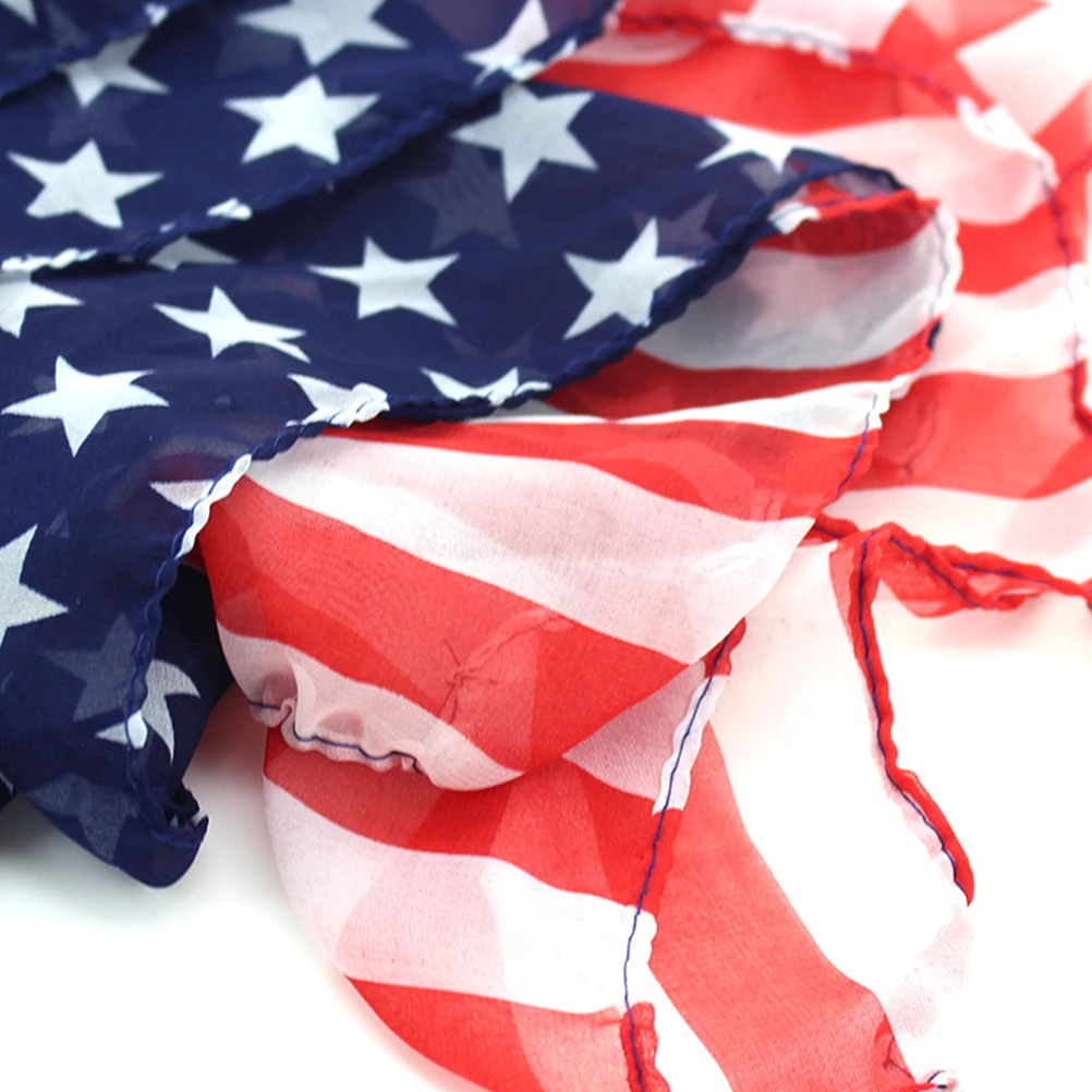

American Flag Stars Stripes Scarf Shawl Beach Towel Blanket Yoga Mat Hanging Tapestry Lightweight Portable Easy Clean S Shake