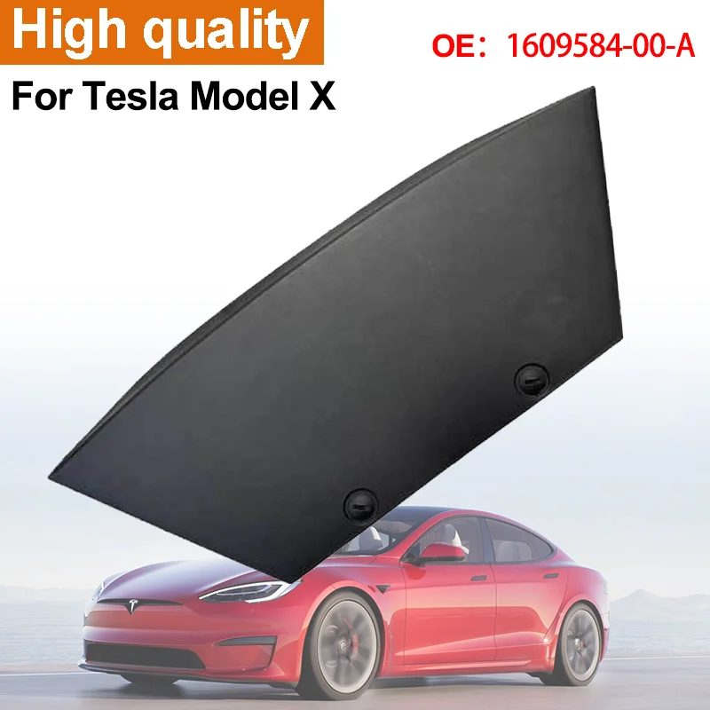 Durable Reliable For Tesla Model X 2021-23 New Rear Trailer Hook Bumper Cover 1609584-00-A Tow Hitch Cover Accesorios Para Auto