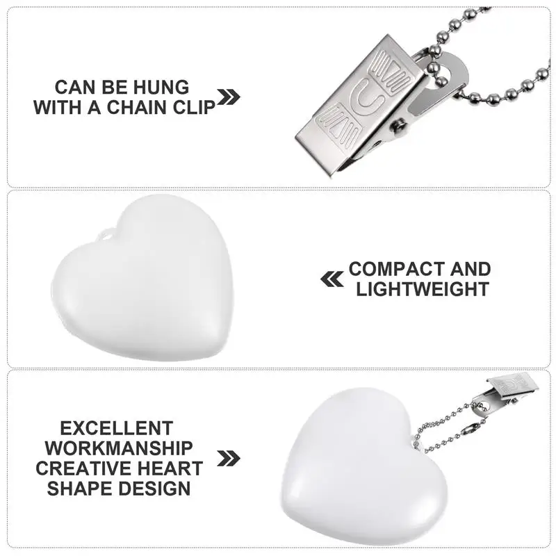2pcs Touch Sensor Handbag Light Small Portable Lamp Heart Shaped Powered Lamp Purse Light