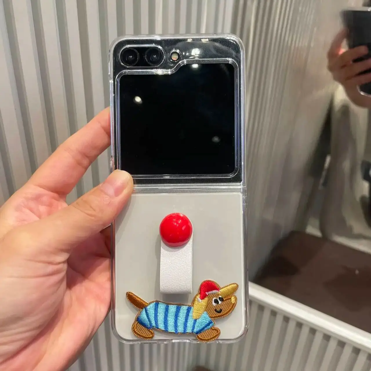 لطيف الكرتون تيدي حلقة القط حالة سلسلة قصيرة ، حالة الكمبيوتر لسامسونج غالاكسي Z Flip6 ، Z الوجه 5 ، Flip4 ، 3 ، Mi X ، الوجه الخامس ، Razr50ultra