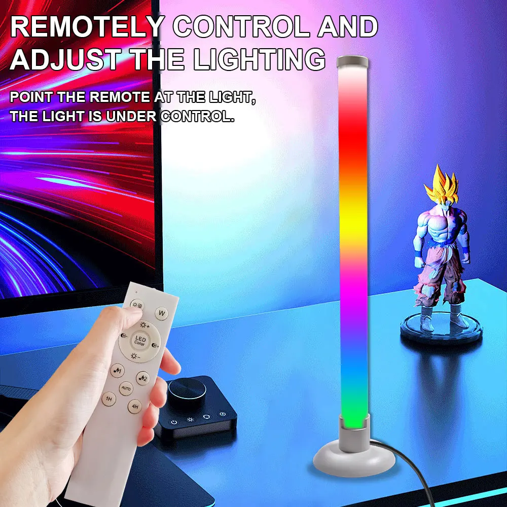 1/2 Pack Smart LED Light Strip, USB Powered RGB Night Light with Remote & Music Sync, Backlight for Desk, PC, TV, Gaming, Bedroo - view 3