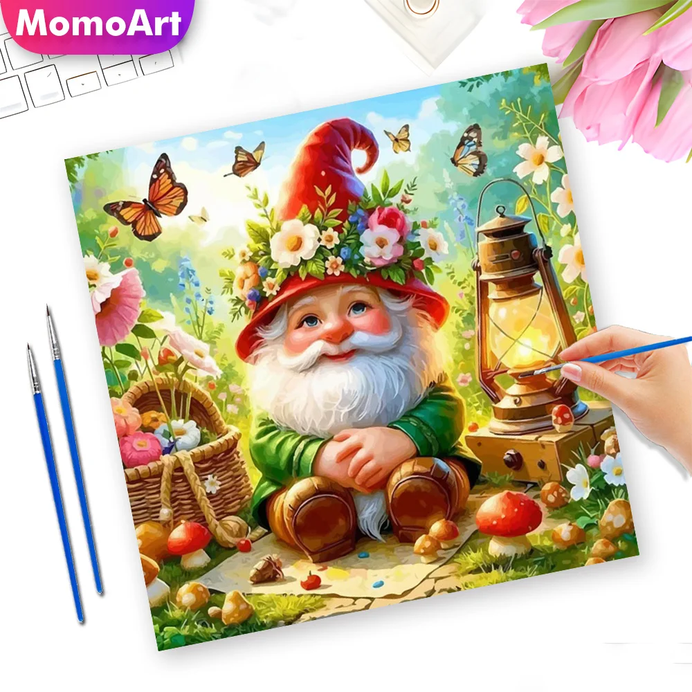 momoart-pintura-por-numeros-retrato-de-anao-em-tela-pintura-a-Oleo-com-padrao-floral-arte-profissional-para-uso-artesanal-e-hobby