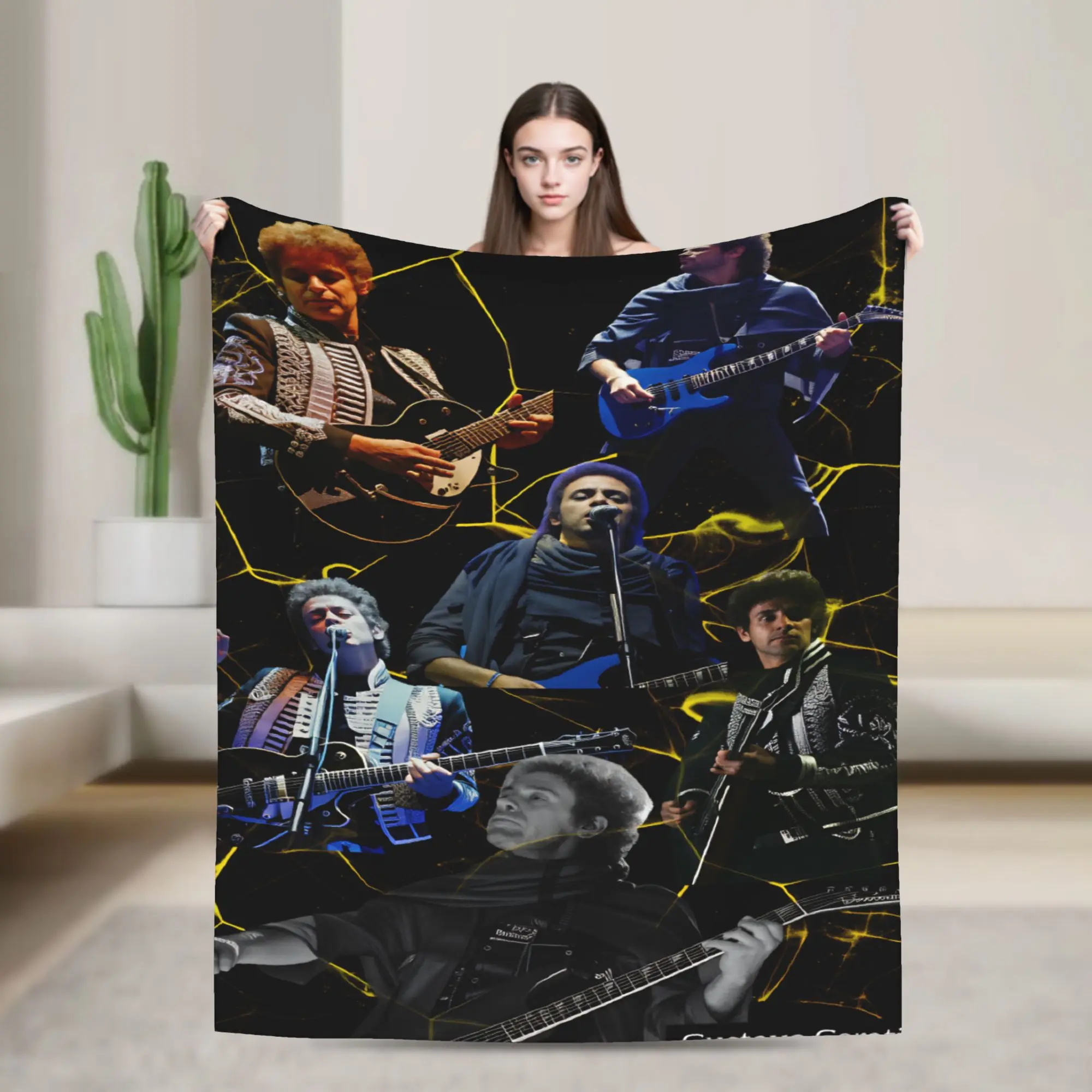 Gustavo Cerati Argentine Singer  Blanket  Warm Soft Print Plush Throw Blanket For Girls Boys Bedroom Flannel Bedspread Bed Cover
