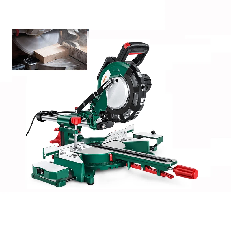 

Precision Desktop Aluminum Alloy Wood Cutting Machine with Diagonal Saw, Jifa Small Pole Horizontal Saw