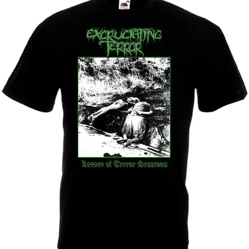 Excruciating Terror v7 t shirt hardcore punk black all sizes S 5XL