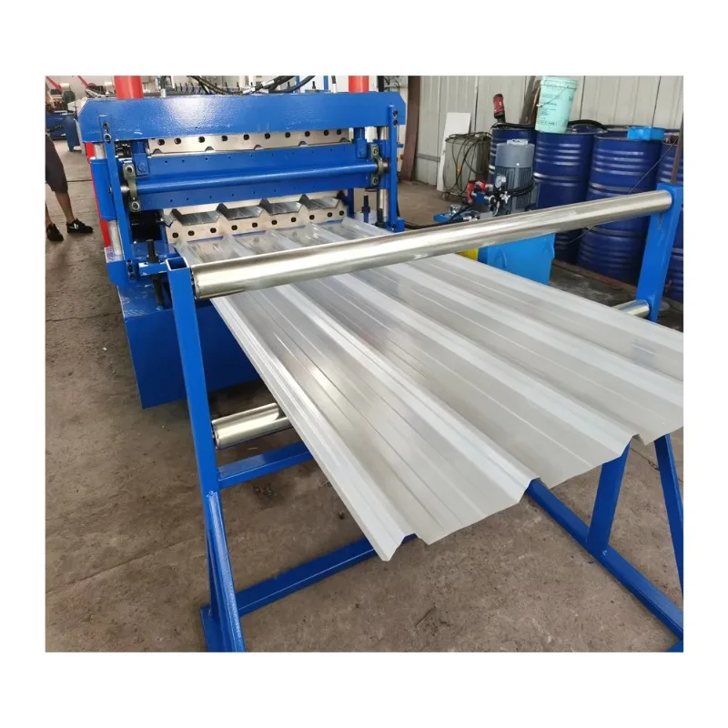 Color Steel Glazed Trapezoidal Sheet Roof Tile Wall Panel Double Layer Aluminum Roll Forming Machine Motor Core Galvanized Metal