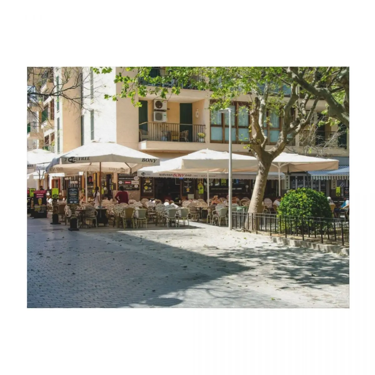 

Bony's In Puerto Pollensa Square Throw Blanket Softest Bed covers Soft Blankets For Baby Blankets