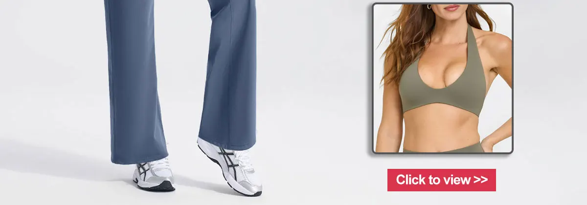 SoftMotion Straight Leg Bottoms Damen-Yogahose mit mittlerer Taille, GYM-Leggings, Naked Feel Pilates-Laufsport-Hose – Detail 3