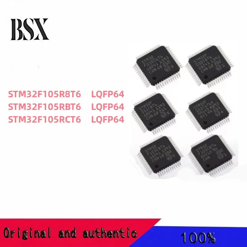 1Pcs 100% new STM32F105R8T6 STM32F105RBT6 STM32F105RCT6 LQFP64 microcontroller-MCU