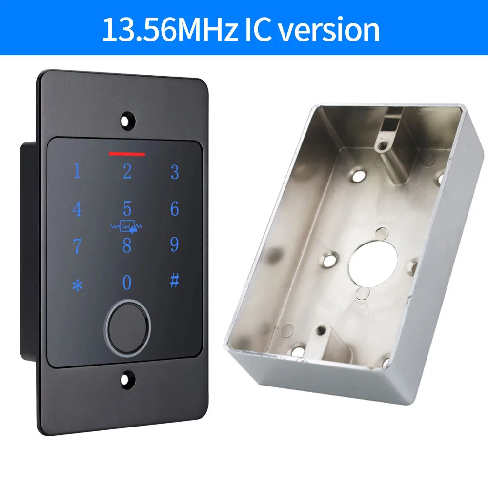 2025 Tuya Wifi Standalone Fingerprint Access Control Keypad Metal Waterproof Backlight Embedded installation Opener Reader+M70