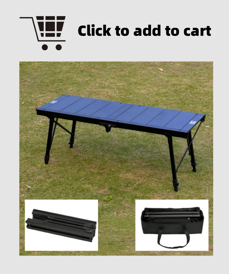 Outdoor Camping IGT Tisch 2-Einheiten Klapphänger Kompatibel mit Standard IGT Tisch Tragbares 4-fach faltbares Lagerregal – Detail 1