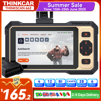 Lifetime Free Update THINKCAR THINKSCAN 662 OBD2 Scanner CANFD Bi-drirectional Control ECM/Transmission/ABS/SRS Diagnostic Tool