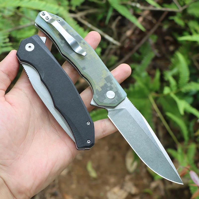 Folding Knife KESIWO FD06 D2 Blade G10 Handle Bball Bearing EDC Tactical Hunting  Utility Camping Outdoor Survival Knife