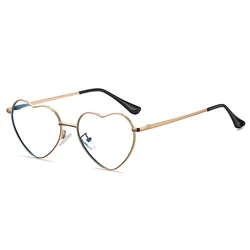 Heart Shape Alloy Gold Color Frame Reading Glasses +0.75 To +4