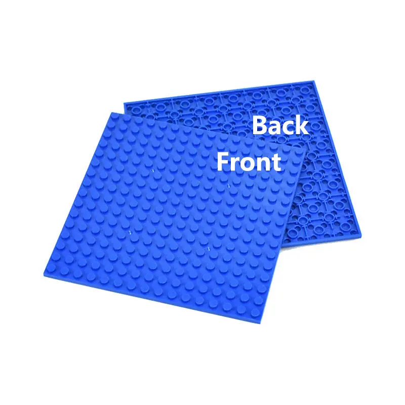 4 Stuks 16X16 Douts Moc Bakstenen Dubbelzijdige Basisplaat Plastic Meerkleurige Basisplaat Compatibel Bouwstenen Speelgoed Voor Kinderen