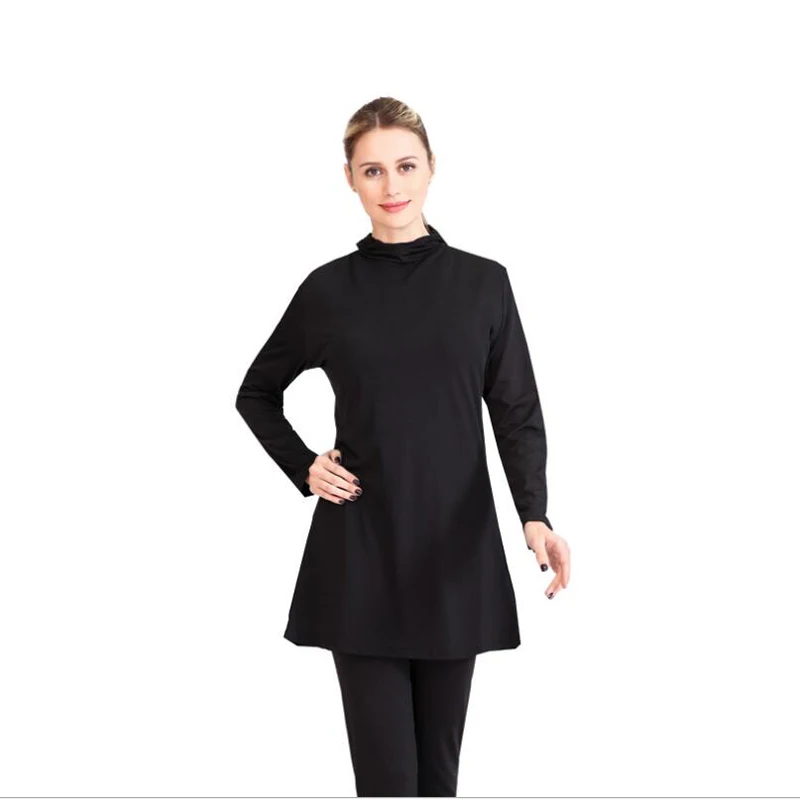 Traje De baño musulmán De manga larga para mujer, traje De baño árabe modesto islámico, conjunto De Burkini, disfraces, ropa De playa, Maillot De Bain