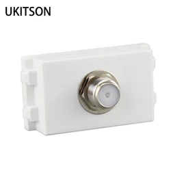 F Type Coax Adapter Connector F Jack Female To Female RF Coaxial Plug Socket For Combiner TV Cable Coupler 23x36mm In White