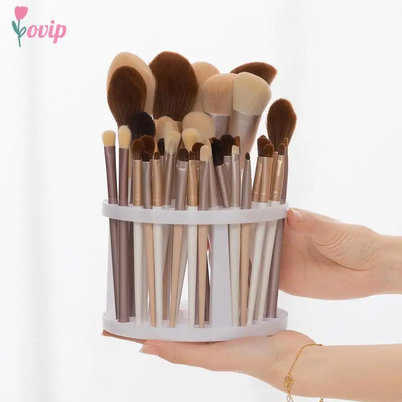 1PCS Multifunction Makeup Brushe Storage Large-Capacity Cosmetic Brush Holder Air-Dry Stand Rack Lightweight And Easy To Install