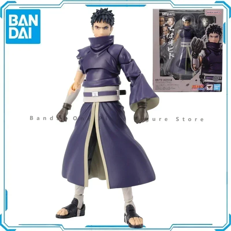 

In Stock Original SHF Bandai Naruto Uchiha Obito Action Figures Animation Toy Gift Collector Anime Model Hobby Genuine