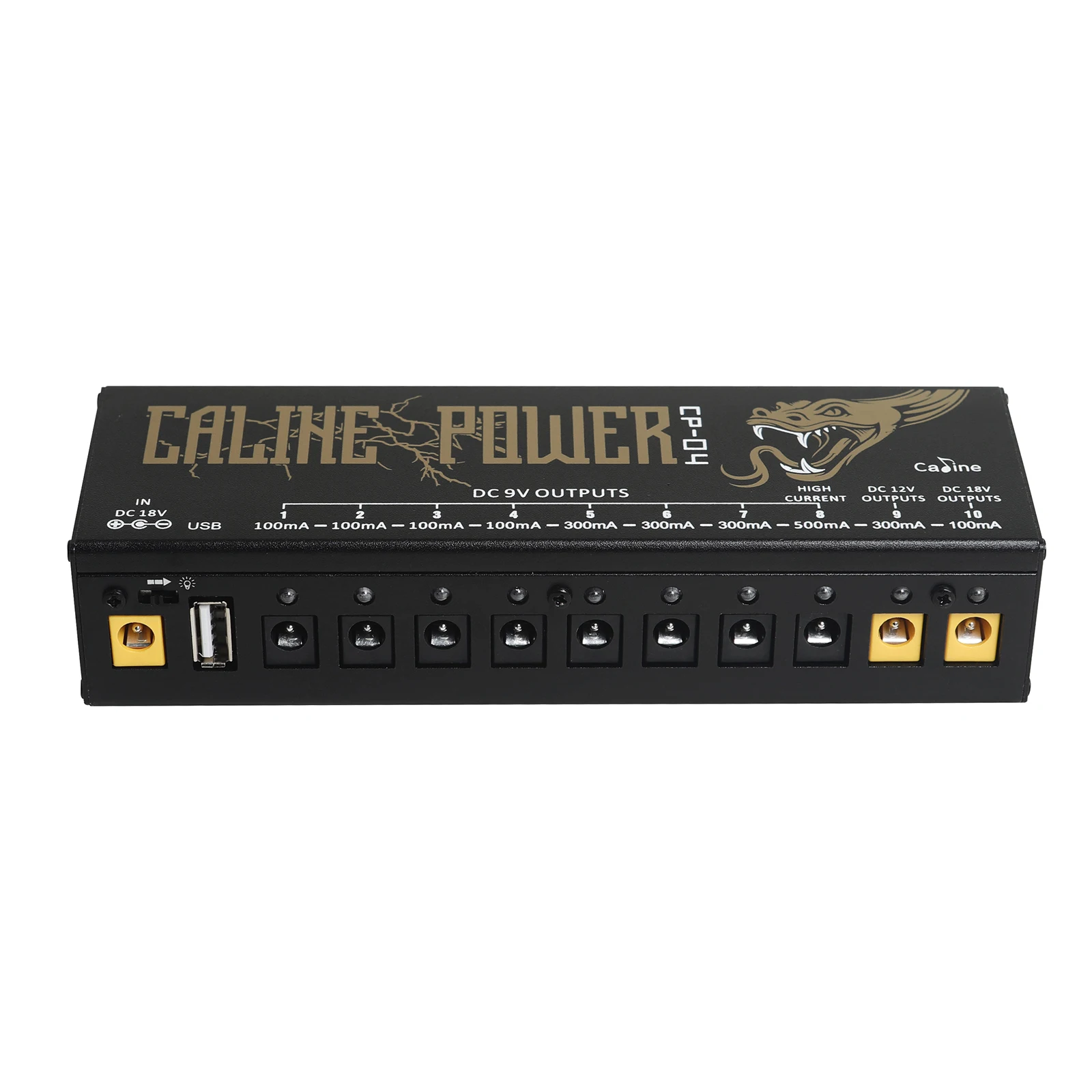 Caline CP-04 Guitar Effect Pedal Power Supply 10 Isolated Outputs (9V, 12V, 18V) Overcurrent / Short Circuit Protection Parts - view 6