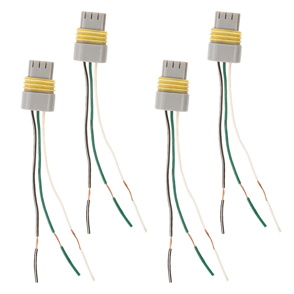 

4pcs High Voltage Socket 3-pin Wire Plug Ignition Coil Connector Harness Waterproof Truck Car Marine Grade Wiring