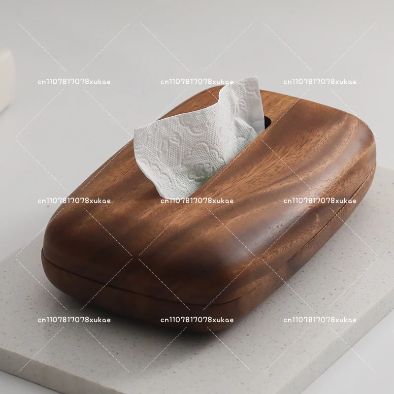 

Wooden Tissue Box Holder New Chinese Style Luxury Home Hotel Living Room Table Napkin Organizer