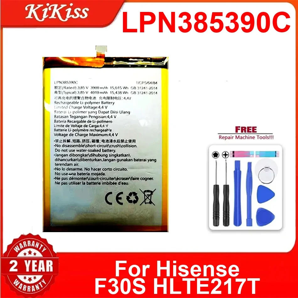 

LPN385390C 4010 мАч аккумулятор мобильного телефона для Hisense F30S HLTE217T перезаряжаемый долговечный