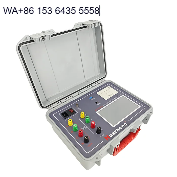 Huazheng Automatic  High Accuracy 3 Phase Transformer Turns Ratio Tester TTR Meter with 1 Year Warranty