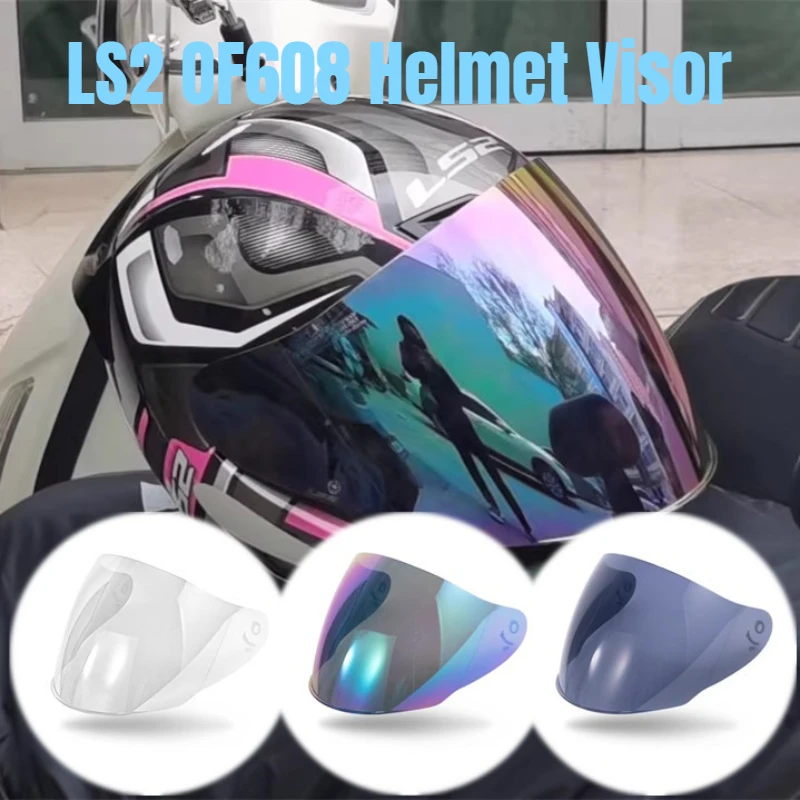 

LS2 Motorcycle Electric Vehicle Helmet OF608 Visor Original Color Lens Face Sheild Motociclista Lentes Para Capacetes