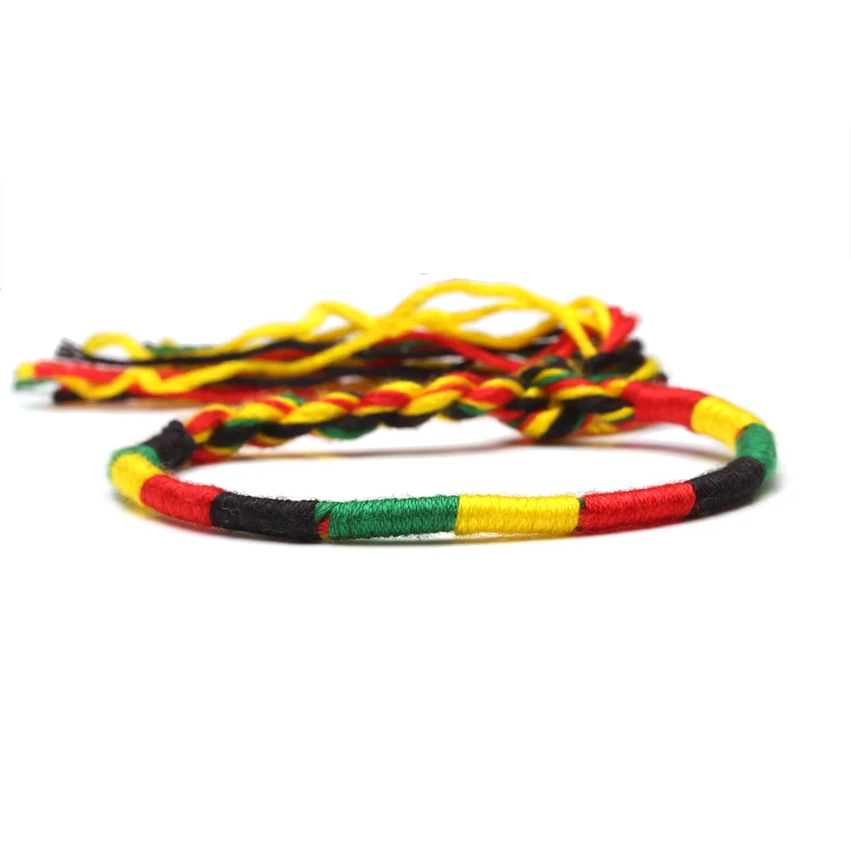 Boho Multicolored Cotton Thread Macrame Friendship Bracelet Women Men Bohemian Hand Woven Ethnic Loop Knots Braided Jewelry Gift