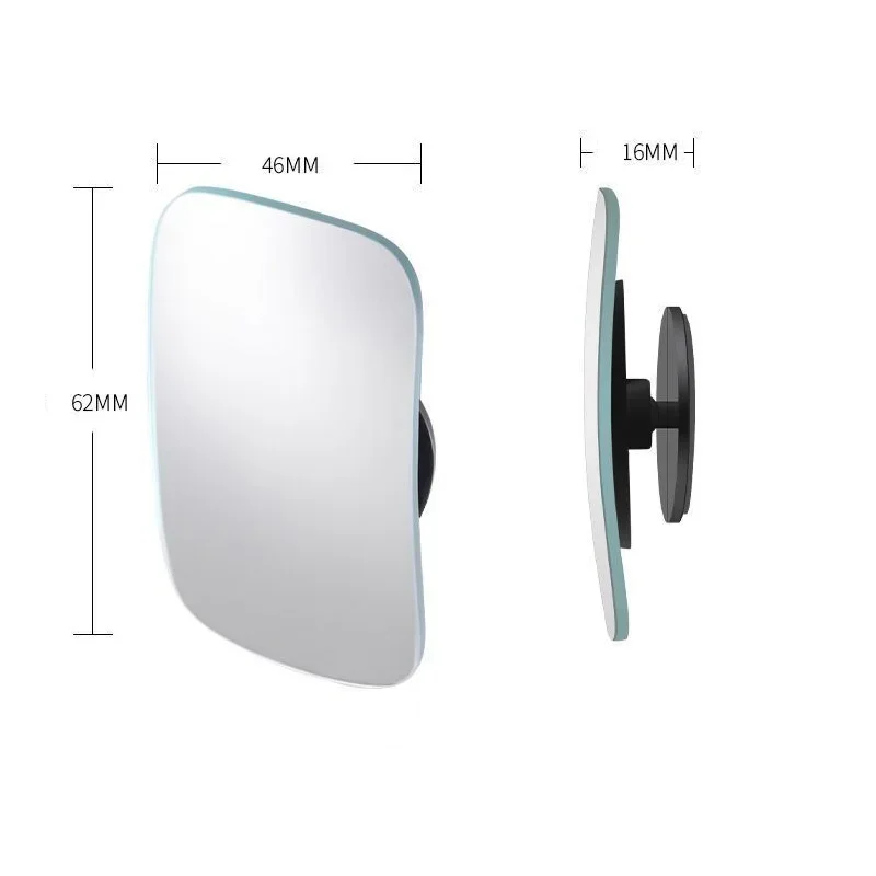 2PCS Car Blind Spot Mirror 360 Degree Adjustable Car Rearview Convex Mirror For Car Reverse Wide Angle Parking Rimless Mirrors