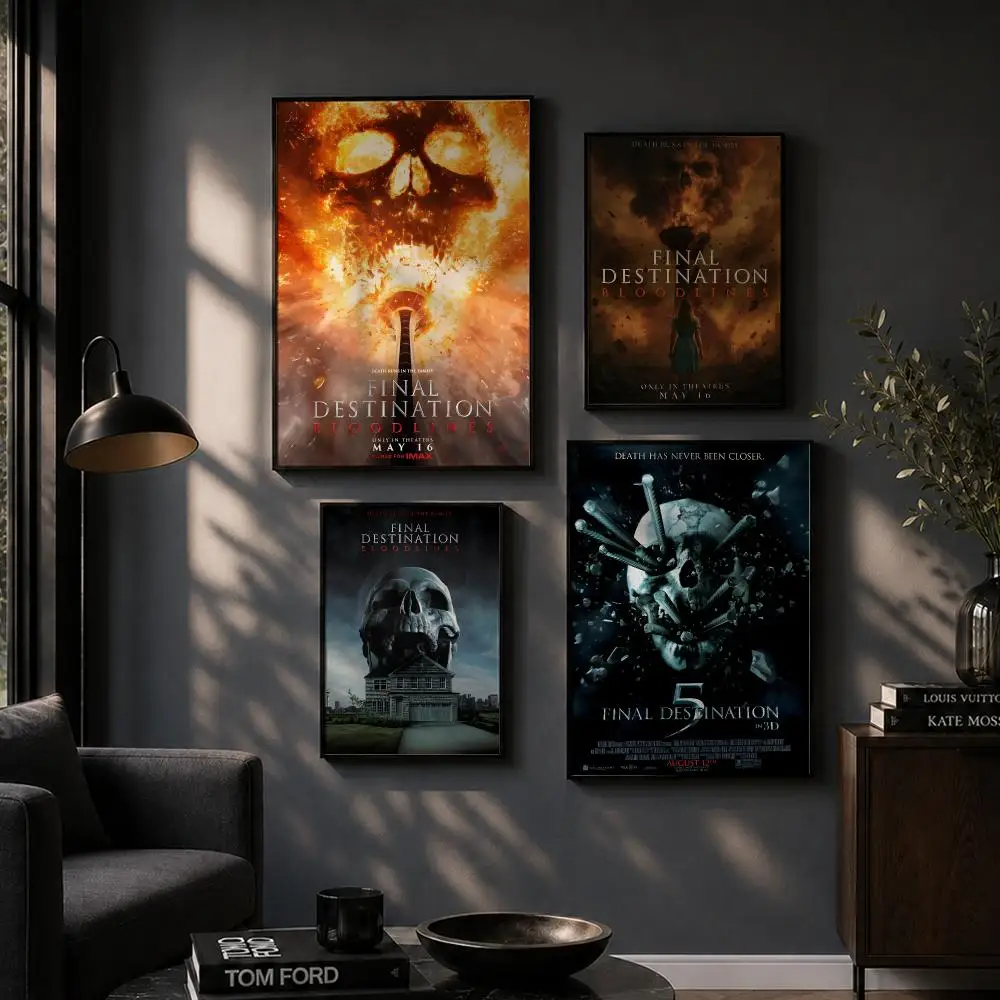 Movie F-Final D-DestinationS Poster HD Home Wall Stickers House hallway Living Room Bedroom Bar Office Decor Art Prints