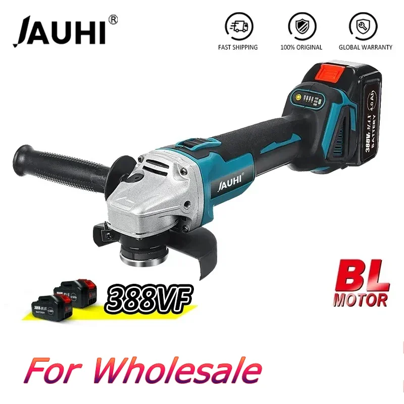 

2000W 125mm 4 Gears Variable Brushless Electric Angle Grinder For Makita 18V Battery Metal Wood Grinding Polishing Cutting Tool