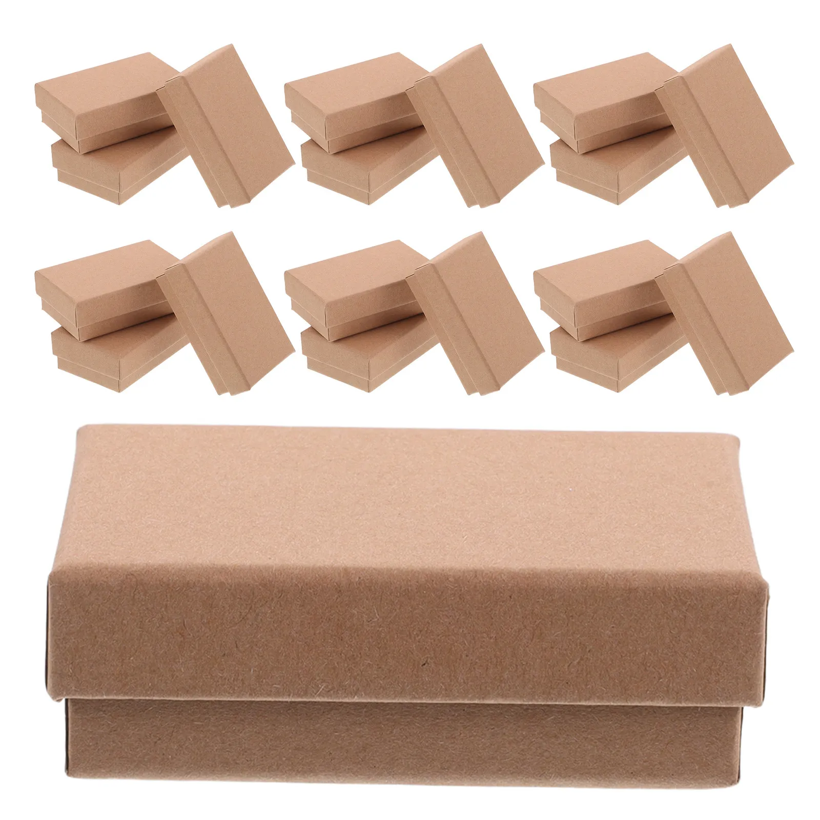 

Набор из 24 многофункциональных коробочек для украшений, прямоугольные, в бумажной упаковке, для колец, серег, ожерелий, браслетов, маленькие подарочные коробки оптом