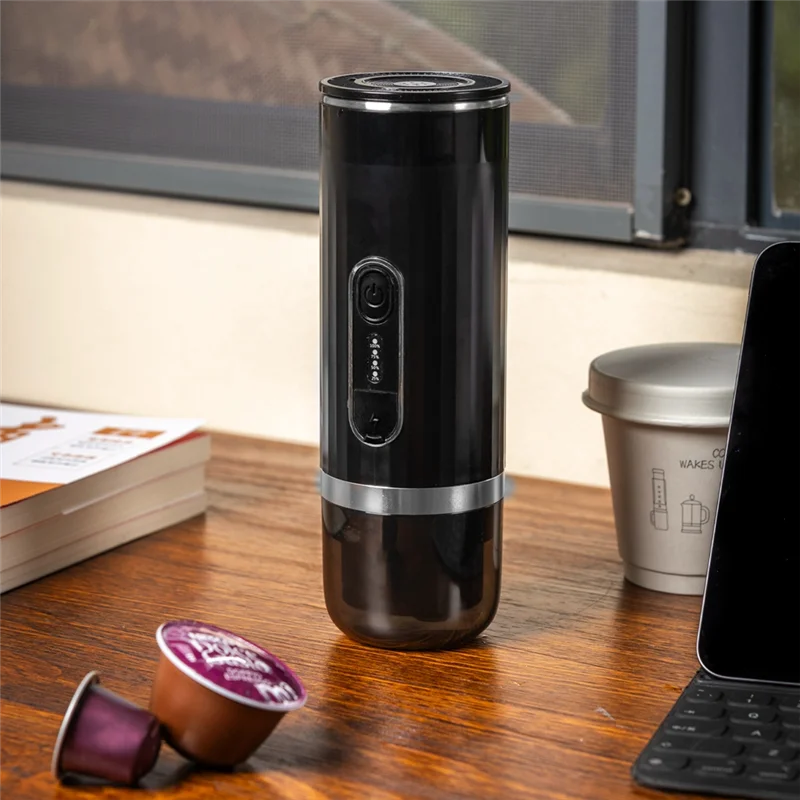 A35R Caffettiera portatile Ricaricabile Riscaldamento wireless Macchina per caffè espresso Caffè per auto Prepara caffè macinato e caffè espresso da viaggio, Durab