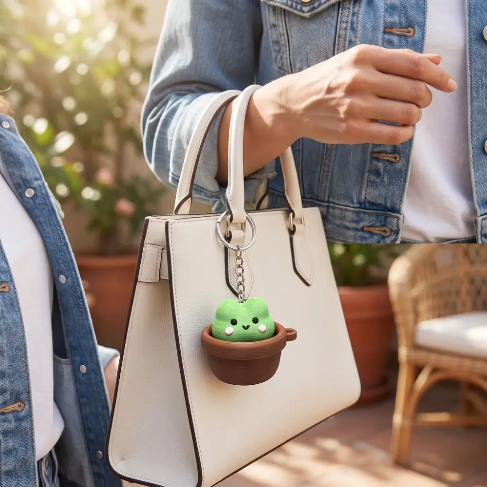 3D Printed Keycap Clicker Pendant Button Press Key Ring Fidget Clicker Keychain Dog Duck Panda Lucky Cat Key Chain Party Favors