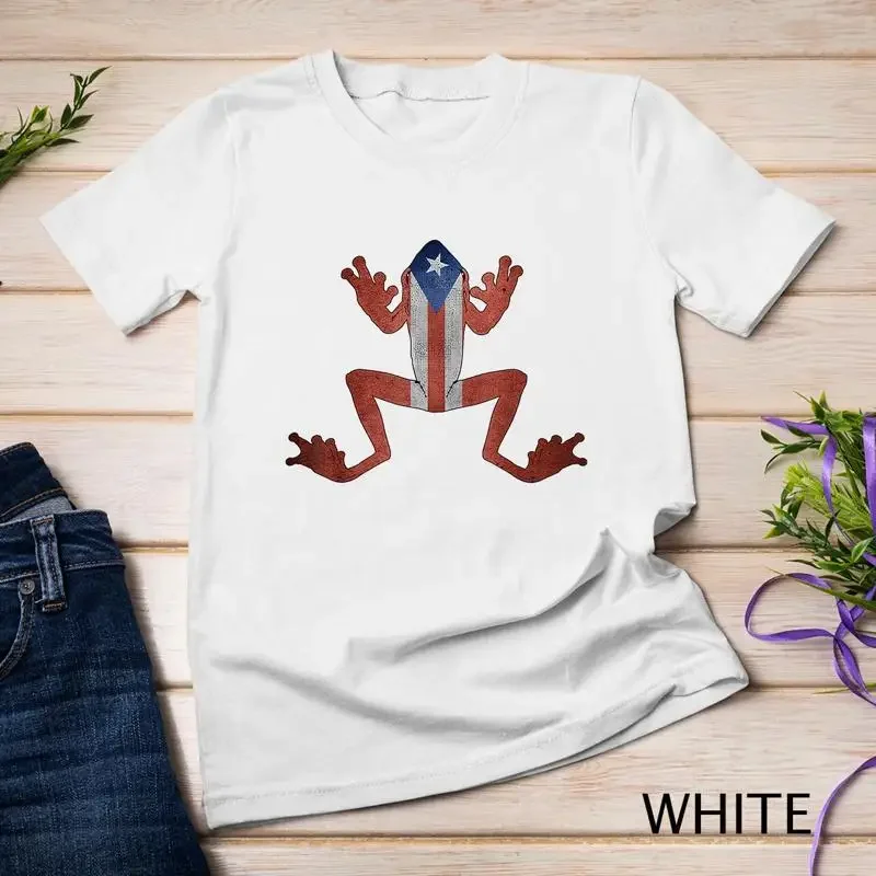 Puerto Rico Flag Coqui Frog T Shirt Rican Se Levanta Boricua Unisex T shirt