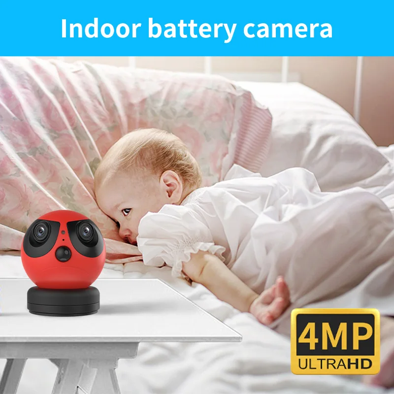 Hot M8 Home Rechargeable 4g Wi-fi Full Hd Indoor Camera Wireless with Alarm Indoor Cameras for Home Security