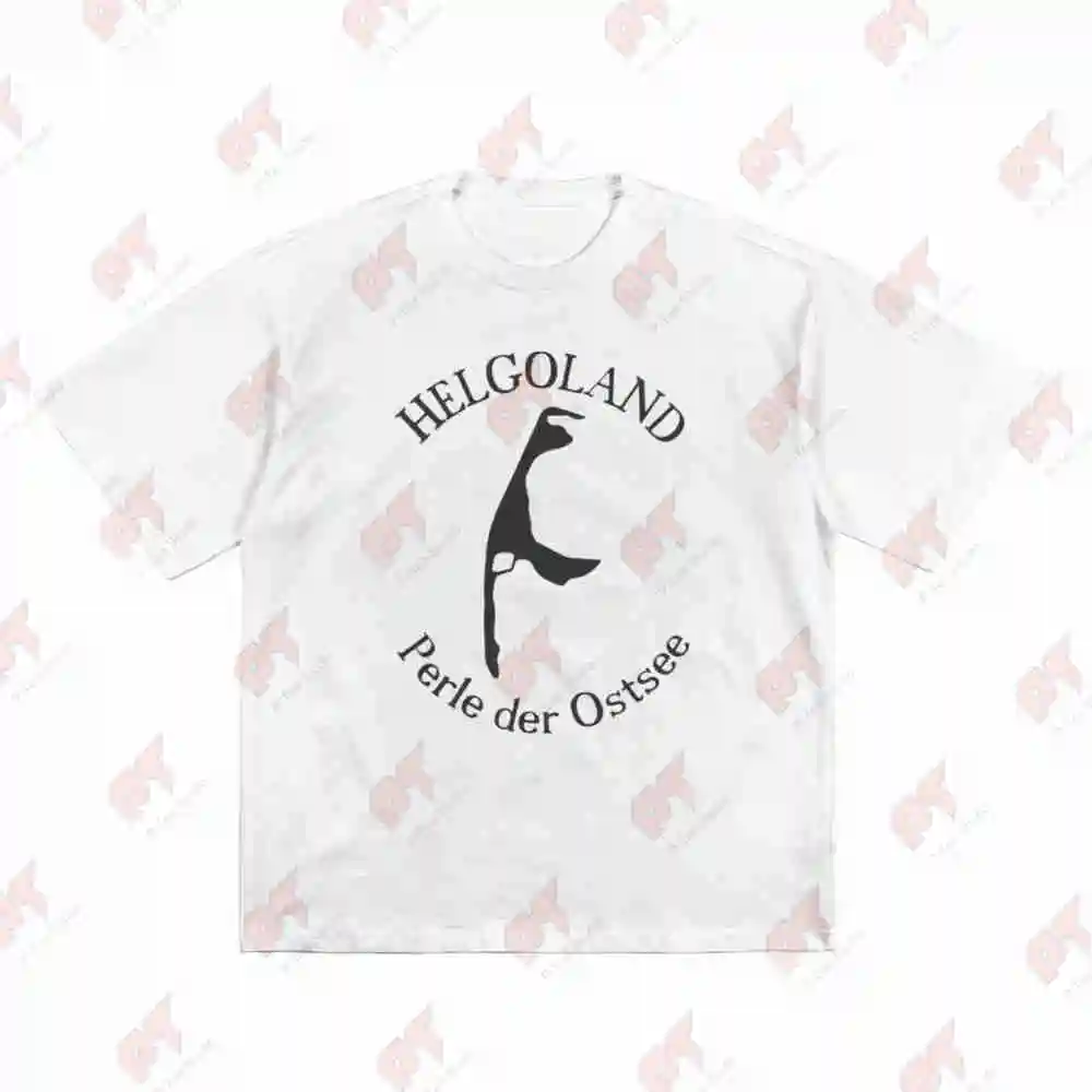 Helgoland Sylt Ostsee German Lighthouse Beach Short Sleeve Tee 100% Cotton T-Shirt