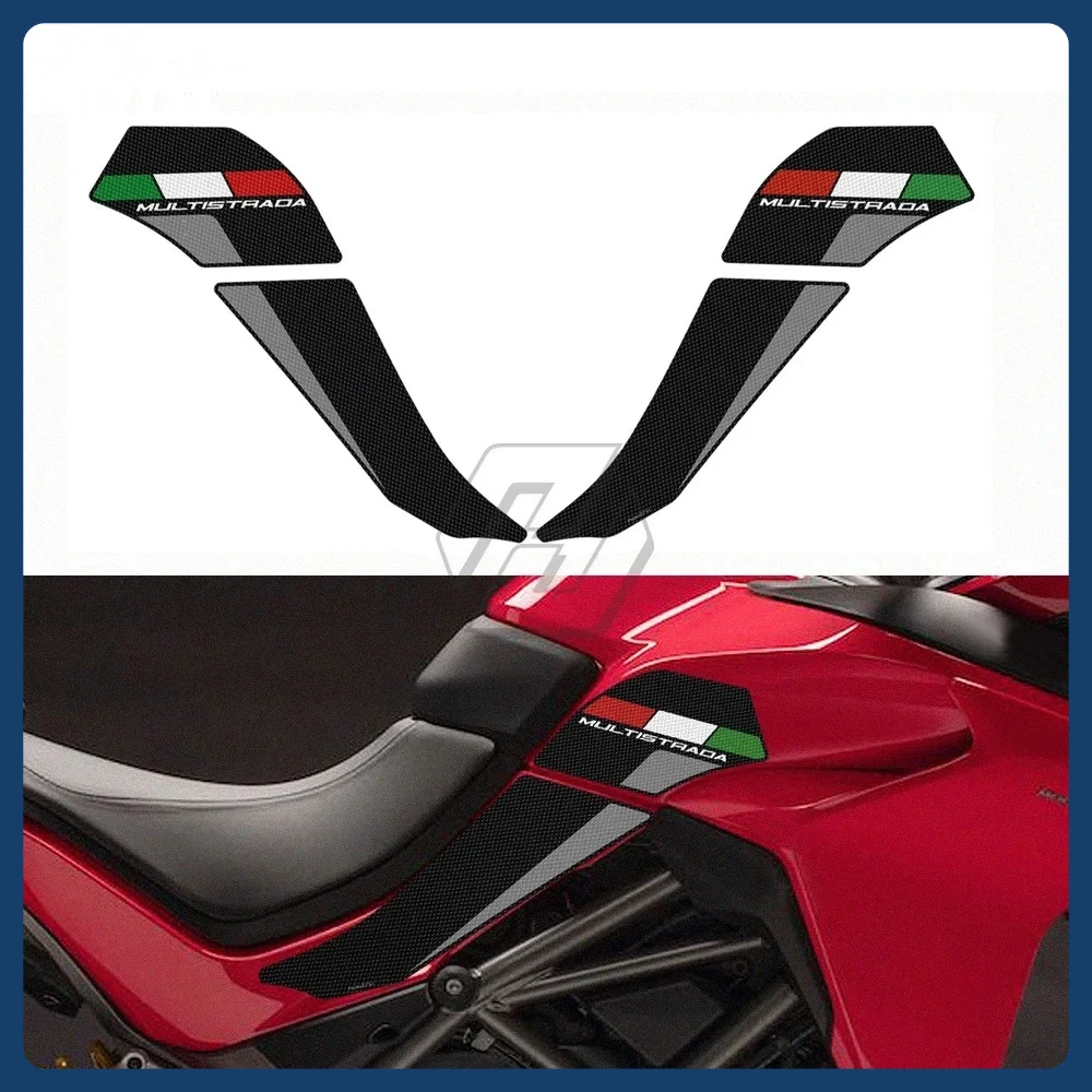 

Наклейка на мотоцикл для Ducati Multistrada 1200 1260 2015-2020, противоскользящая боковая накладка на бак, защита наколенника