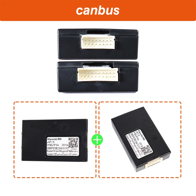 For RENAULT MEGANE 3 2008-2014  FLUENCE  Car Radio Canbus Box  Android Auto 16 PIN Wiring Harness Power Cable  Adapter