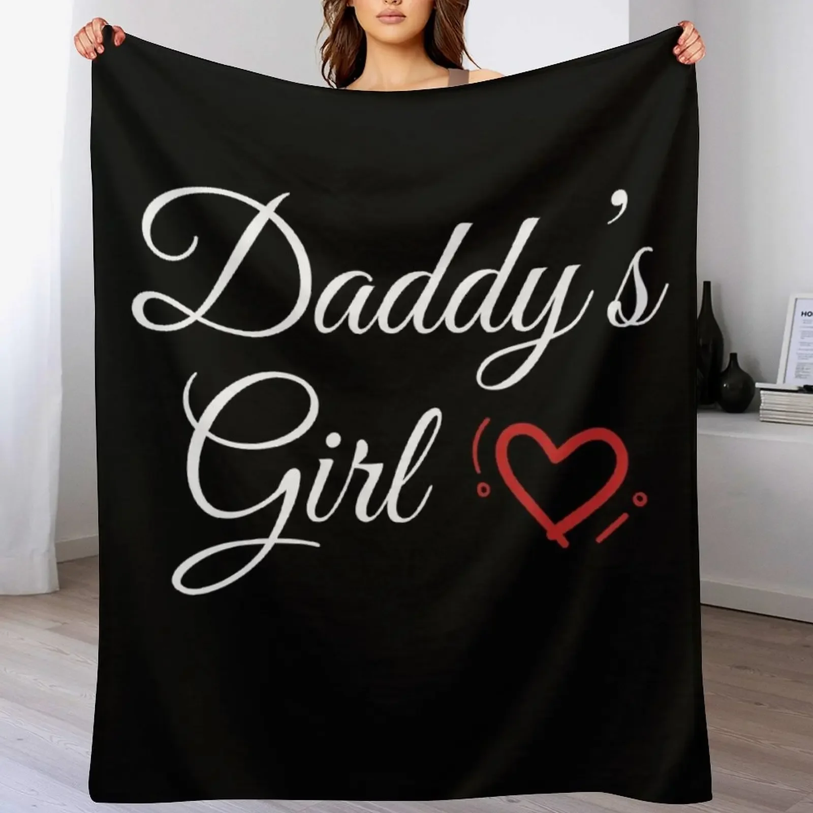 

Daddy's Girl Throw Blanket Sleeping Bag Flannel warm winter Soft Beds Blankets
