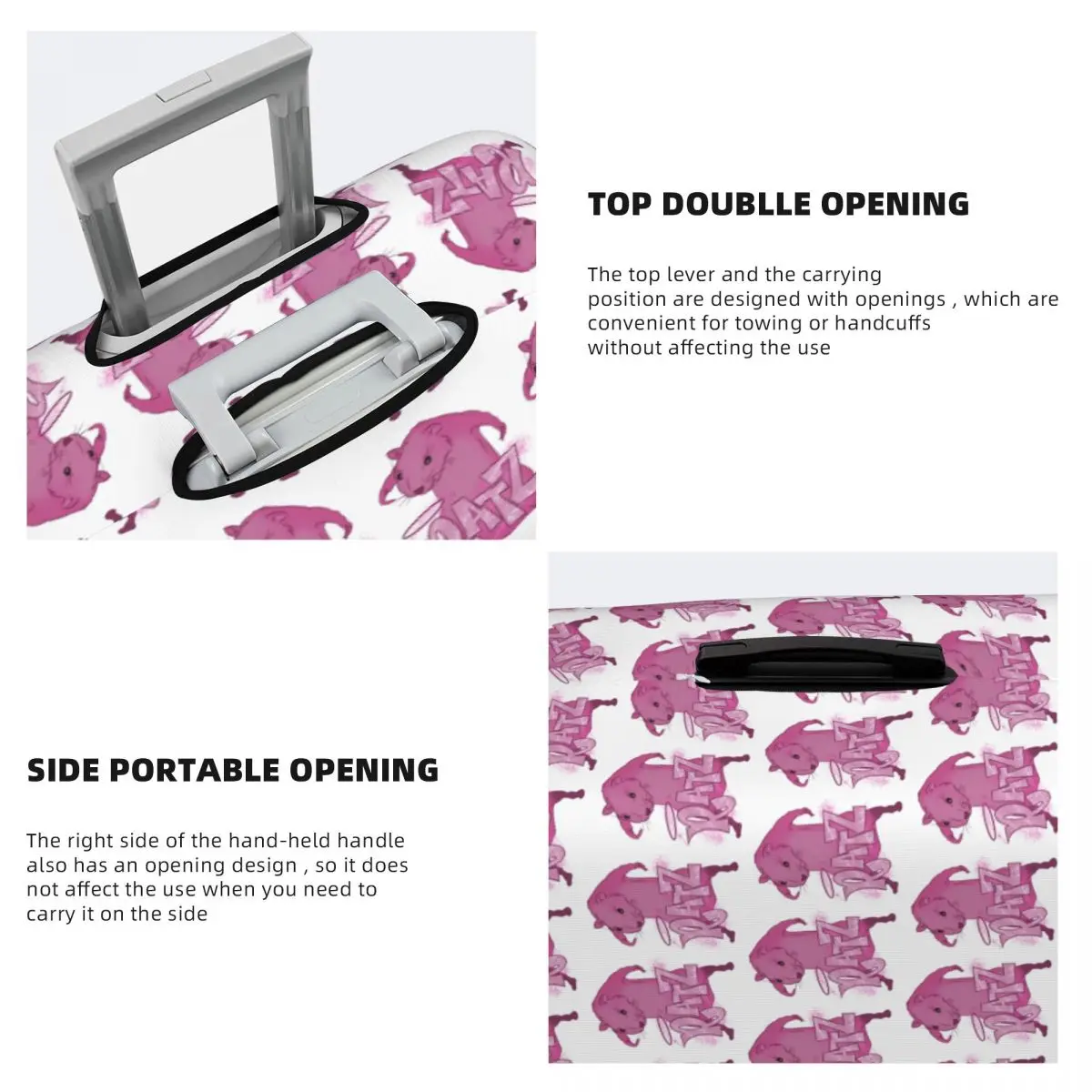 RATZs PINK MOUSE Merch Чехол для чемодана Эластичные защитные чехлы для дорожного багажа на 18-32 дюймов