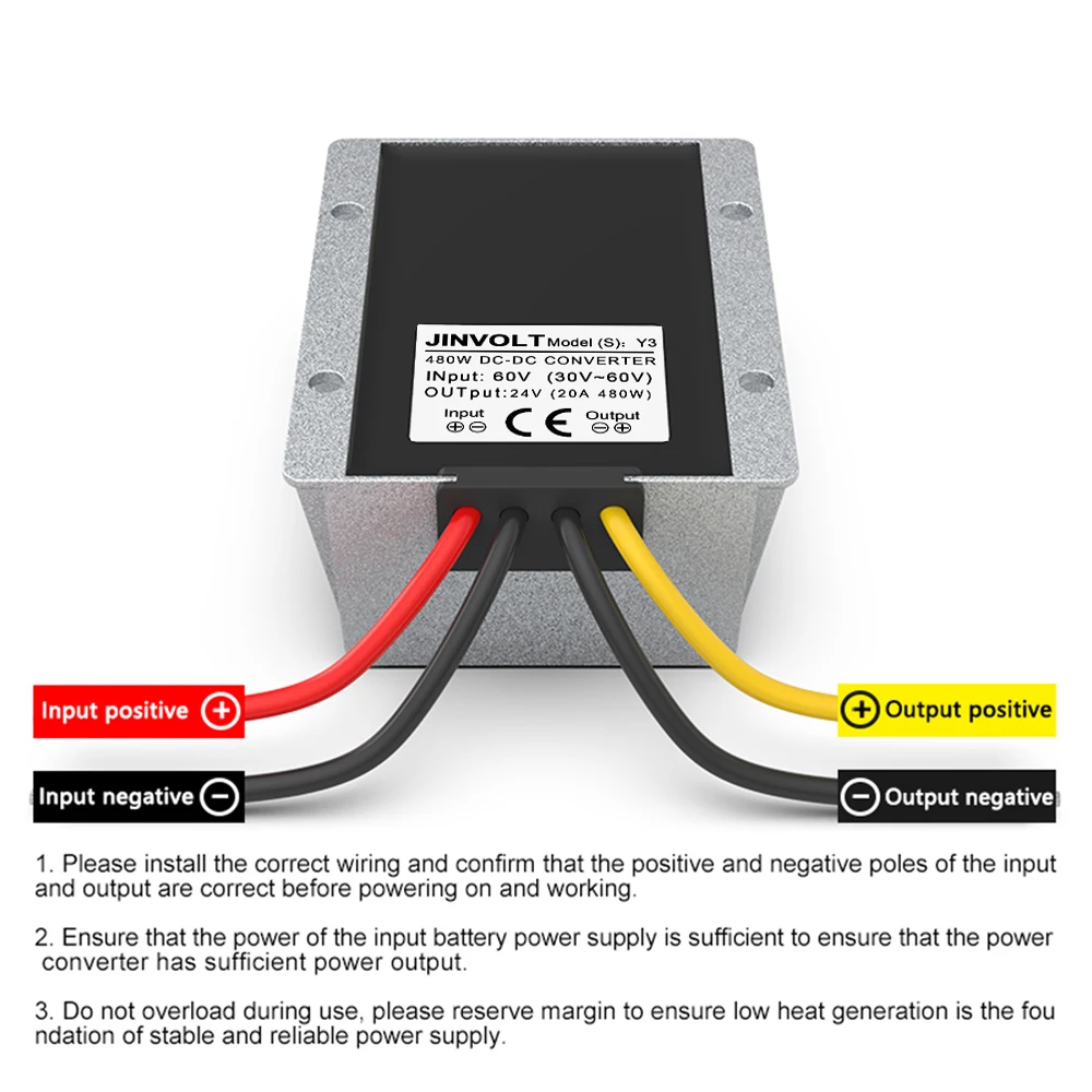 60V to 24V DC-DC Step-down Modul Converter (30V~60V Input, 20A/25A/30A Output), Constant Voltage Power Converter