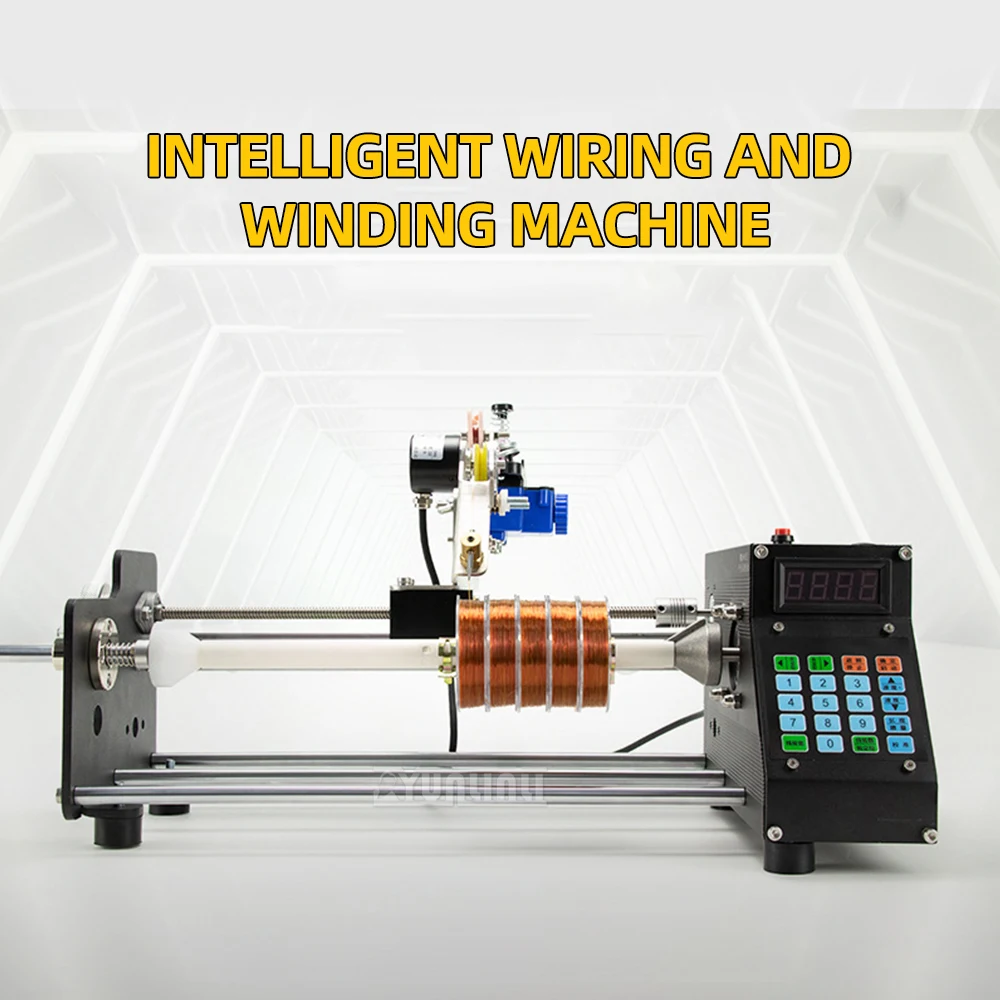 Automatic CNC Winding Machine 24V 10A  Electric Stranded Wire Winding Machine Counting Meters fish Coil/Cotton Wire Winder